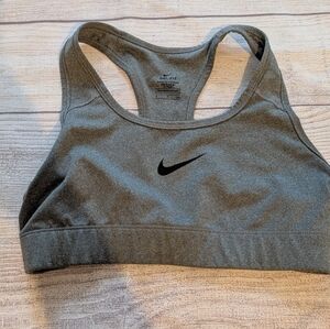 Girl's Nike Grey Dri Fit Sports Bra Size Small Kids